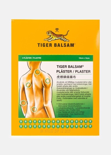 Jo Sport Tigerbalsam Plåster 3-Pack Onecolour Onesize Treningstilbehør