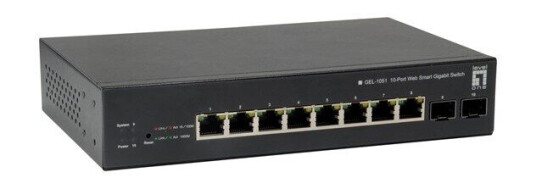 LevelOne GEP-1051 - switch - 10 ports - smart - rack-mountable (4015867205013)