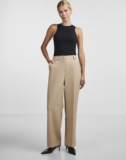 YAS Yaslikka Hw Wide Pants S. Noos - Beige - XL YAS Yaslikka Hw Wide Pants S. Noos - Beige - XL