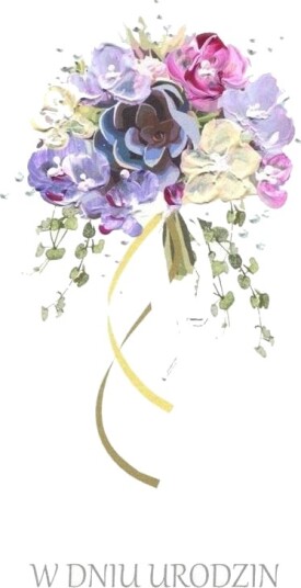 Mak Gratulasjonskort Bursdag Dl U24 – Blomsterbukett