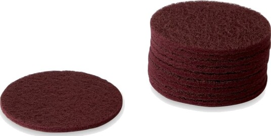 150mm Non woven fleece slipeskiver 10 stk Farger Blandet Rød Grå