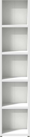  CD-hyller 2 stk hvit 21x16x93,5 cm konstruert tre
