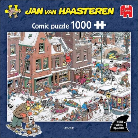 Jan van Haasteren Street Life Puslespill 1000 Brikker
