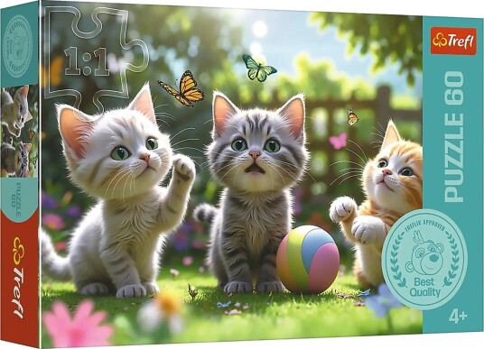 Trefl Pappussel Trefl 60 Bitar Three Kittens Multi/patterned ONE SIZE