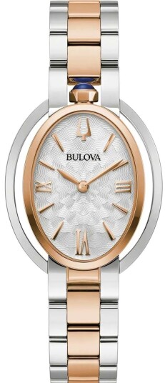 Bulova Dameklokke 98L322 Rubaiyat Sølvfarget/Rose gulltonet stål Bulova Dameklokke 98L322 Rubaiyat Sølvfarget/Rose gulltonet stål