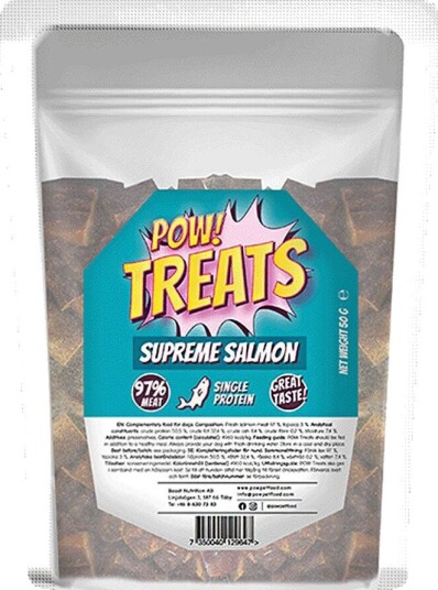 Pow! Pow! POW Supreme Salmon Hundegodbit Laks