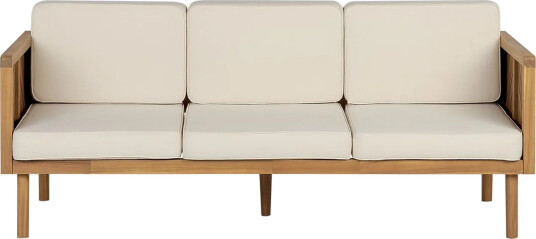 3 sitssoffa Beliani Baratti Light wood\|\|Beige