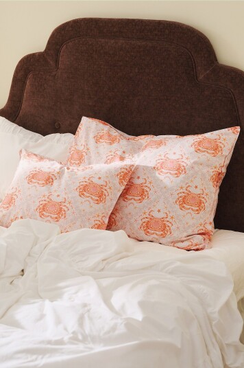 Staycation   Putevar for hotell Careful Crab i bomullspercale   Orange