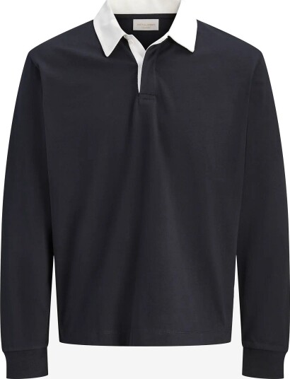 Jack & Jones Jorsalamanco Ls Rubgy Polo Styd DARK NAVY S