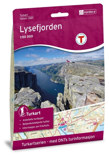 Ugland IT Nordeca Lysefjorden 1:50 000 Turkart Ugland IT Nordeca Lysefjorden 1:50 000 Turkart