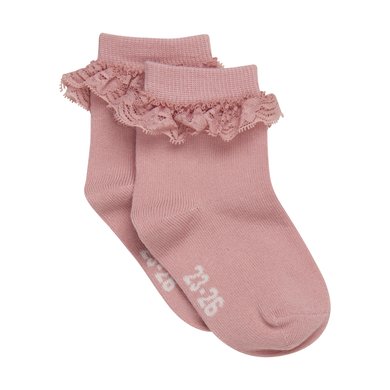 Minymo Baby sokker Ash Rose