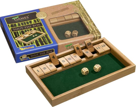 Philos Shut The Box Bambusspill 12 Deler Philos Shut The Box Bambusspill 12 Deler