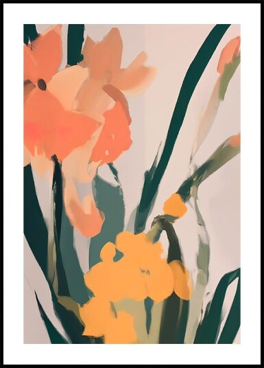 Colorful Flowers Plakat Plakat / 70x100cm