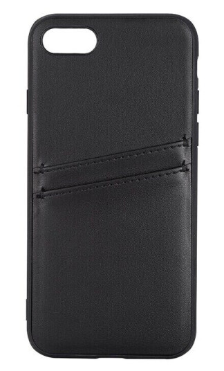 Buffalo Mobildeksel PU Svart med Kortlommer for iPhone 7/8/SE