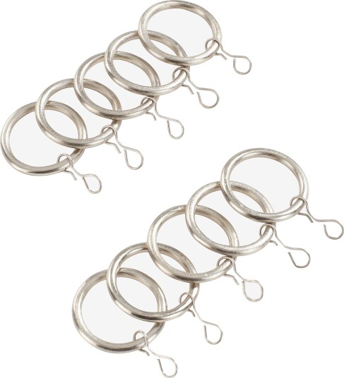 Jotex Gardinring 10pk Sølv RINGO 2123482010
