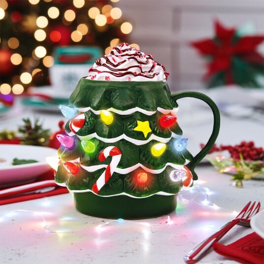 Mikamax LED Christmas Tree Mug