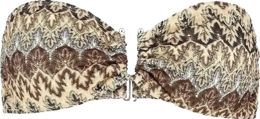 Becksöndergaard Amber Bandeau Bikini Top Multi/patterned M Becksöndergaard Amber Bandeau Bikini Top Multi/patterned M