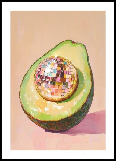 Disco Avocado Delight Plakat / 70x100cm