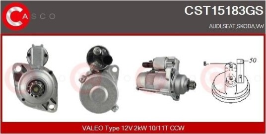 Starter CASCO CST15183GS