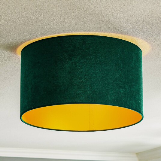 Duolla Taklampe Golden Roller Ø 40cm mørkegrønn/gull