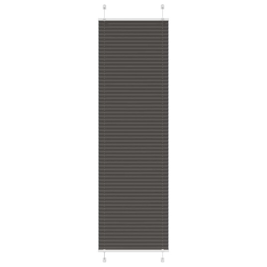plisségardin sort 60x200 cm Stoff Bredde 59,4 Polyester
