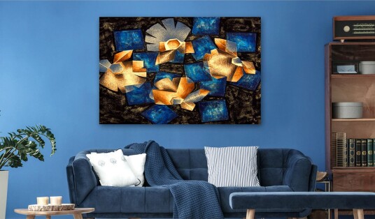 Tavle Geometrical Flowers 120X80 Artgeist sp. z o. o.