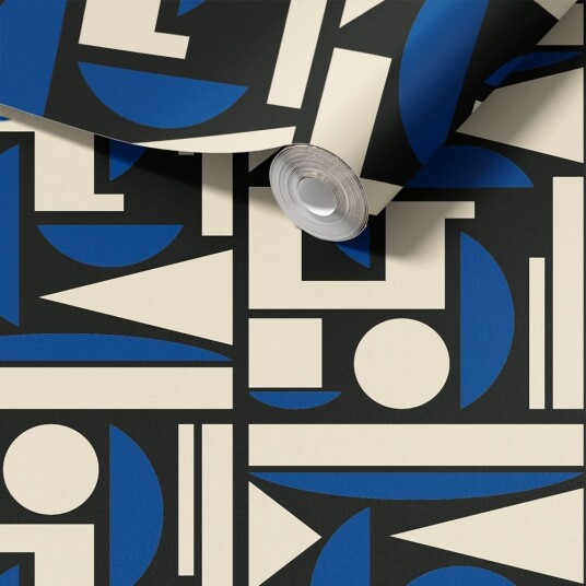 Namly Design Kontaktpapir Geometrisk Blått Mønster / Peel and Stick CPREDT6AM