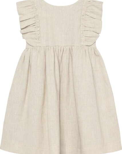Huttelihut Dress Ss Linen Beige 110