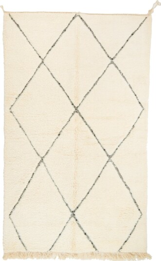 Kelim teppe Marokkansk Beni Ourain 155 x 265 cm Størrelse: 155 x 265 cm