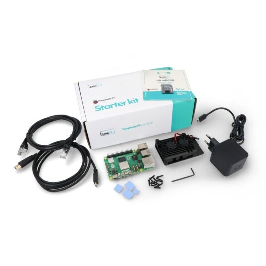 Raspberry Pi 5 Starter KIT 8GB RAM med 32GB microSD og offisielt tilbehør Raspberry Pi 5 Starter KIT 8GB RAM med 32GB microSD og offisielt tilbehør