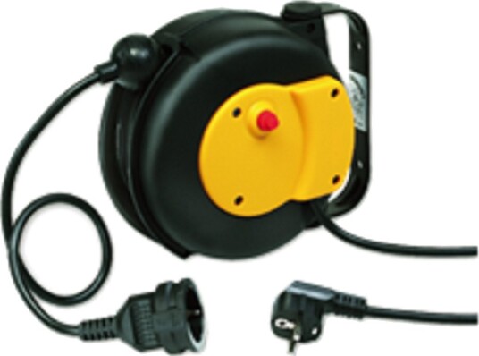Elproman Kabeltrommel 9004 Tilbakefjærende, 6 Meter Kabel