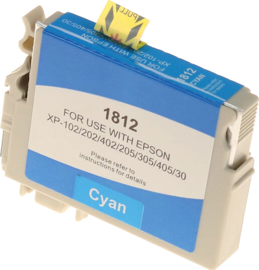 TB Blekkpatron 18XL Cyan Høykapasitet (9.6ml), erstatter Epson C13T18124010