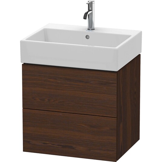Duravit L-Cube Servantskap m/2 skuffer 484x544x459 mm Børstet Valnøtt
