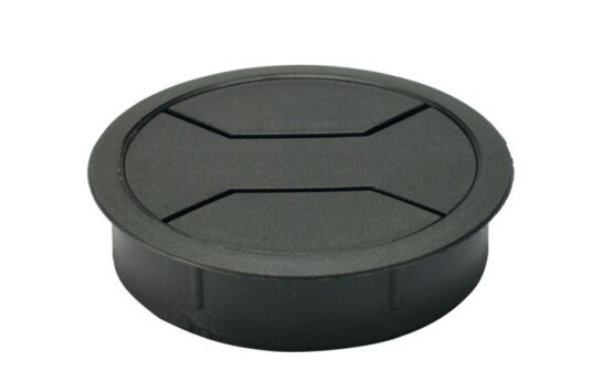 Kabelgjennomføring for bord 79 mm Svart