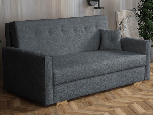 Ajiz Sovesofa 3 seter i Bouclé Grå Ajiz Sovesofa 3 seter i Bouclé Grå