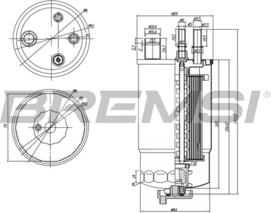 Drivstoffilter BREMSI FE0050 Drivstoffilter BREMSI FE0050