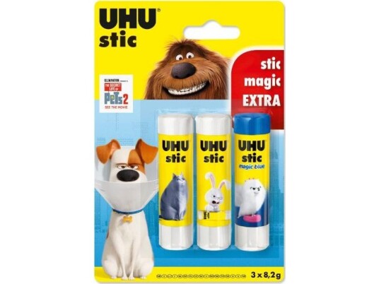 Uhu Limstift Stic 8,2G Husdyr 2 2Stk + Magisk Lim