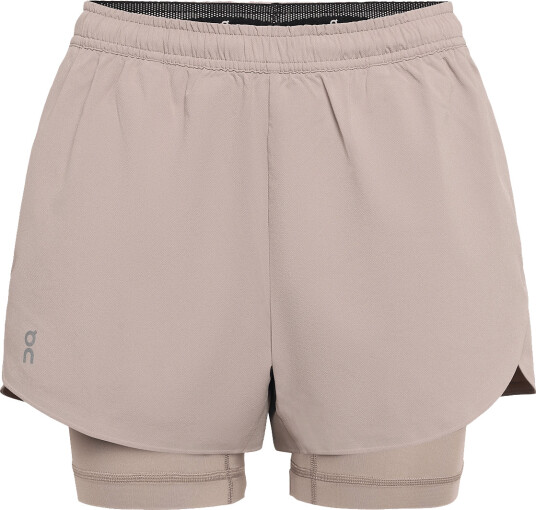 On Train 2-In-1 Shorts - Beige - XS