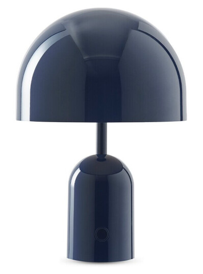 Tom Dixon - Bell Portable Bordlampe H28 IP44 Indigo - Lampemesteren