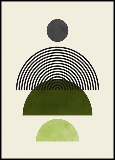 Lines and circles 4 Poster Plakat / 30x40cm