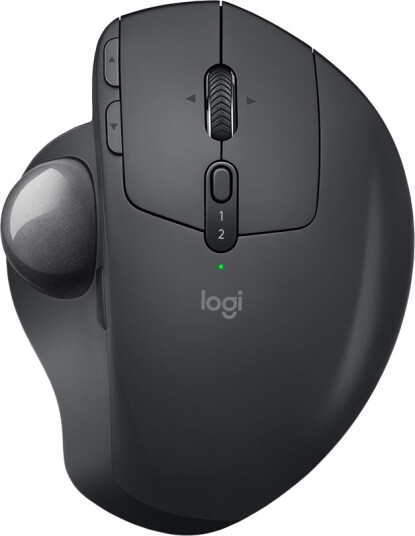 Logitech MX ERGO Graphite - Ergonomisk mus - Optisk - 8 - Svart