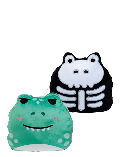Puckator Squidglys Scratch The Adorasaur Reversible Glow In The Dark Plush Toy - Multi/patterned - ONE SIZE