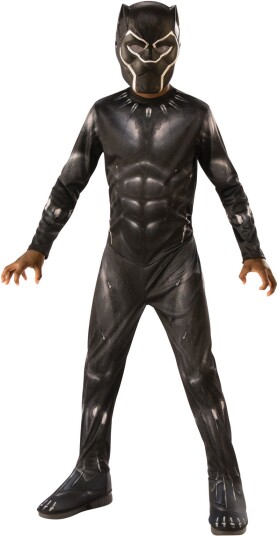Marvel Avengers Black Panther Kostyme med Maske 3-5 år Marvel Avengers Black Panther Kostyme med Maske 3-5 år