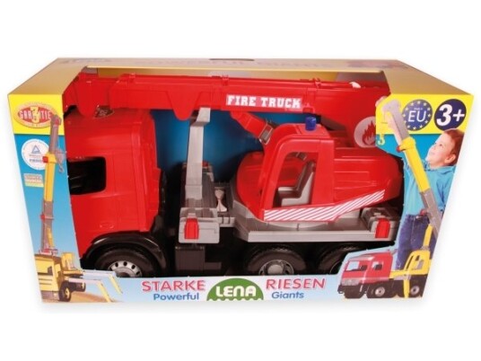 Lena Giga Trucks Fire Crane Truck Arocs Kranbil 3 År Sort Grå Rød Lena Giga Trucks Fire Crane Truck Arocs Kranbil 3 År Sort Grå Rød