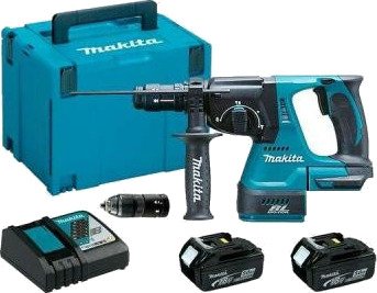 Makita Batteridrevet Borhammer DHR243RTJ 18 v 5,0 ah