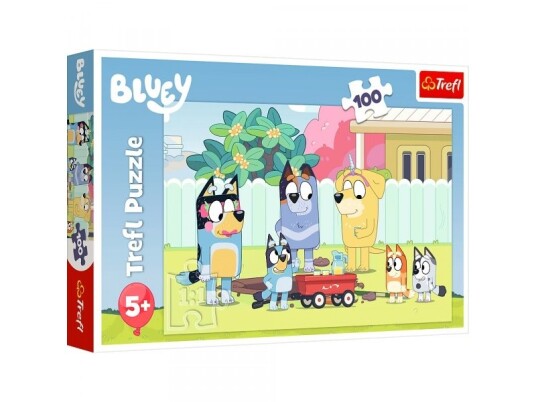 Trefl Puzzle 100 Brikker Morsom Verden Av Bluey
