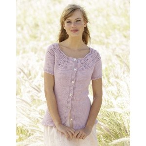 Becca Cardigan by DROPS Design Jakke Strikkeoppskrift str. S XXXL Small