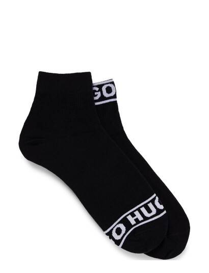 HUGO 2P Sh Logo Cc W - Black - 39-42