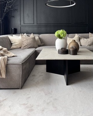 Kilands Riviera lys beige 240   vegg til vegg teppe