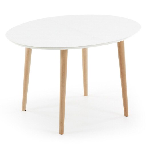 Kave Home - Egland Spisebord Hvit L:120 1553603 1528609-01-0